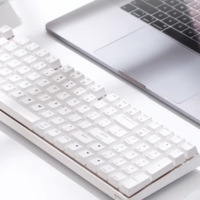 Alt view image 12 of 14 - CHERRY K37 Wireless Tri-Mode Keyboard, 98 Keys, RGB, 10-Key Rollover, Ideal for Gaming/Office Use, Compatible with Mac/Windows, White