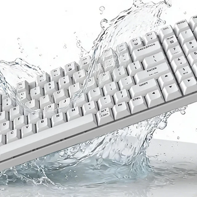 Alt view image 13 of 14 - CHERRY K37 Wireless Tri-Mode Keyboard, 98 Keys, RGB, 10-Key Rollover, Ideal for Gaming/Office Use, Compatible with Mac/Windows, White