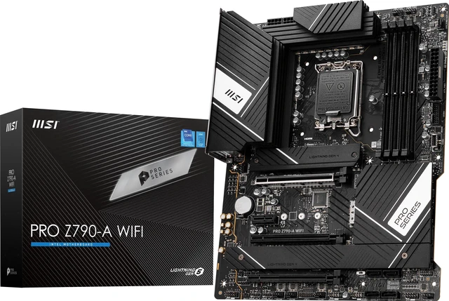 Alt view image 11 of 17 - MSI PRO Z790-A WIFI LGA 1700 Intel Z790 SATA 6Gb/s DDR5 ATX Motherboard