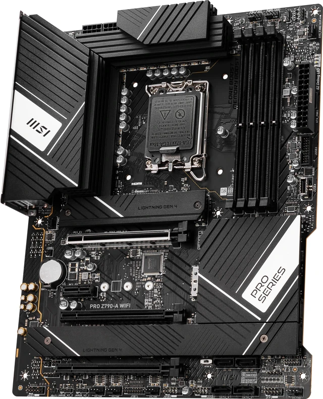 Alt view image 15 of 17 - MSI PRO Z790-A WIFI LGA 1700 Intel Z790 SATA 6Gb/s DDR5 ATX Motherboard