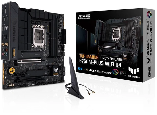 Alt view image 8 of 14 - ASUS TUF GAMING B760M-PLUS WIFI D4 Intel B760 LGA 1700 micro ATX