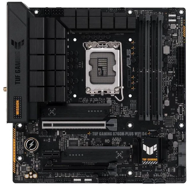 Alt view image 9 of 14 - ASUS TUF GAMING B760M-PLUS WIFI D4 Intel B760 LGA 1700 micro ATX