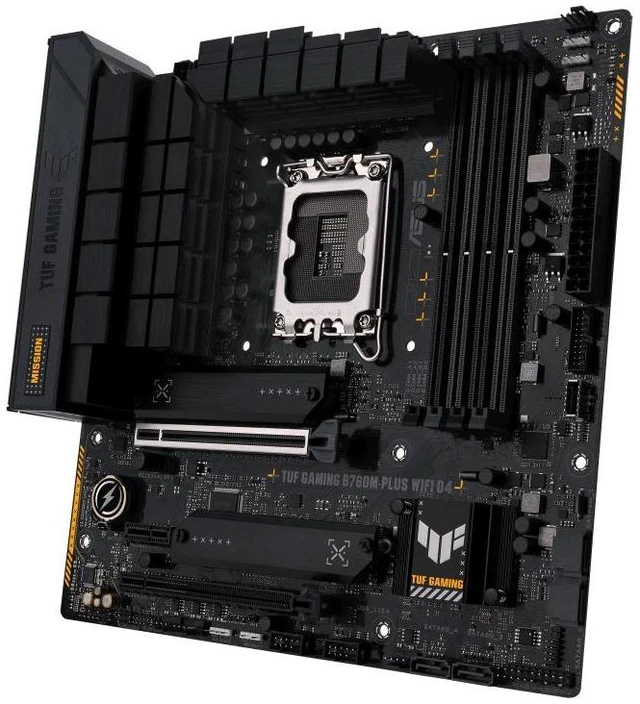 Alt view image 11 of 14 - ASUS TUF GAMING B760M-PLUS WIFI D4 Intel B760 LGA 1700 micro ATX