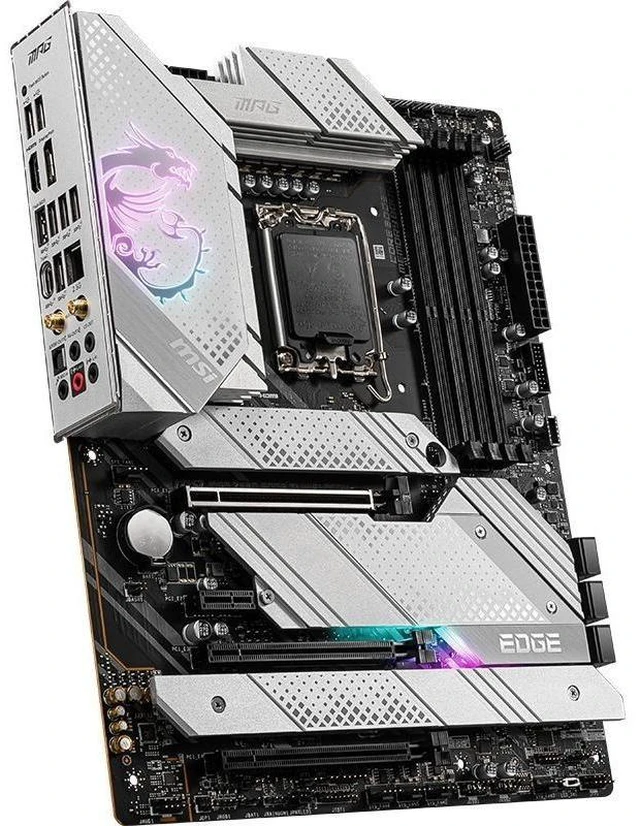 Alt view image 7 of 10 - MSI MPG Z690 EDGE TI WIFI Motherboard (ATX,Intel Z690 LGA1700 12th Gen Intel Core,4×DDR4 DIMM, PCI-E 5.0 , 4×M.2, USB3.2 Gen2x2 Type-C , 2.5GbE LAN, Wi-Fi 6, 1xDisplayPort , 1xHDMI)