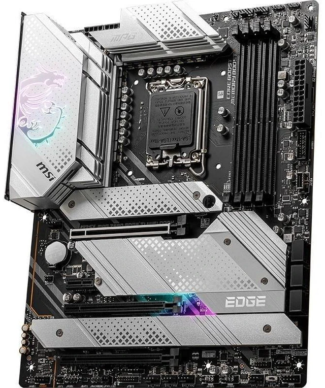 Alt view image 8 of 10 - MSI MPG Z690 EDGE TI WIFI Motherboard (ATX,Intel Z690 LGA1700 12th Gen Intel Core,4×DDR4 DIMM, PCI-E 5.0 , 4×M.2, USB3.2 Gen2x2 Type-C , 2.5GbE LAN, Wi-Fi 6, 1xDisplayPort , 1xHDMI)