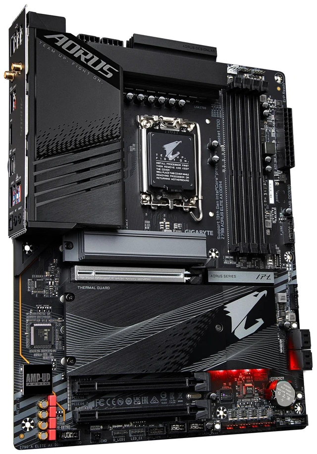 Alt view image 6 of 9 - Gigabyte Z790 AORUS ELITE DDR4 Motherboard CPU LGA1700 Intel HDMI 2.5GbE LAN