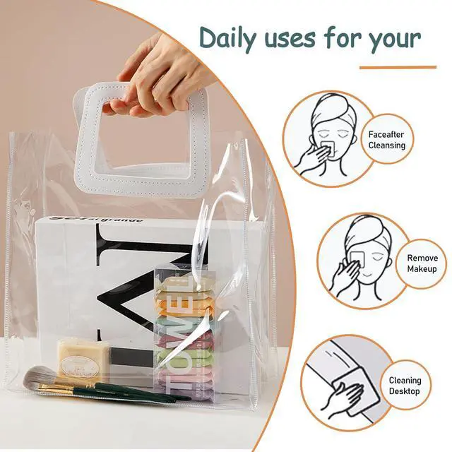 Alt view image 5 of 7 - Disposable Compressed Towels Tablets,Portable Quick Absorbent large Size Face Wash Cloth,Reusable Cotton Facial Towel for Travel Outdoor Camping Hotel Gym hiking enthusiasts Daily Use (28PCS)