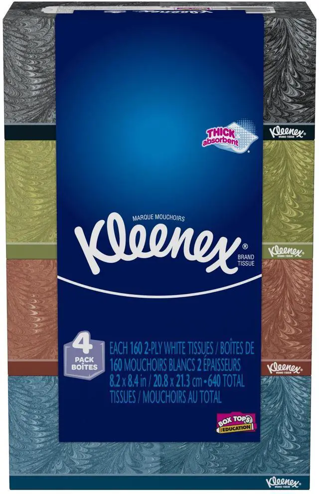 Main image of Everyday Tissues, 160 sheet Flat Box 4 Piece, 2.508 lb