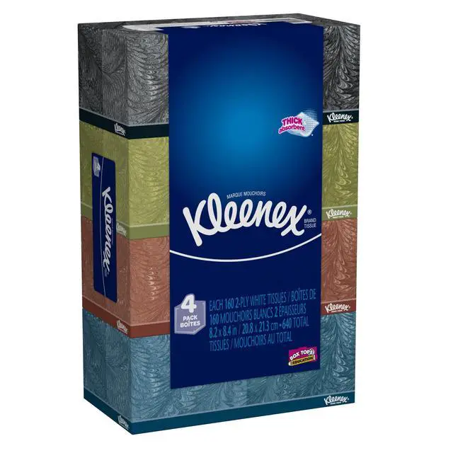 Alt view image 2 of 7 - Everyday Tissues, 160 sheet Flat Box 4 Piece, 2.508 lb