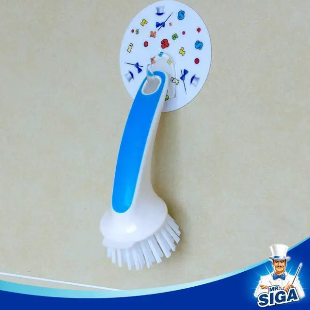 Alt view image 7 of 7 - Pot and Pan Cleaning Brush, Dish Brush for Kitchen, Blue, Pack of 2