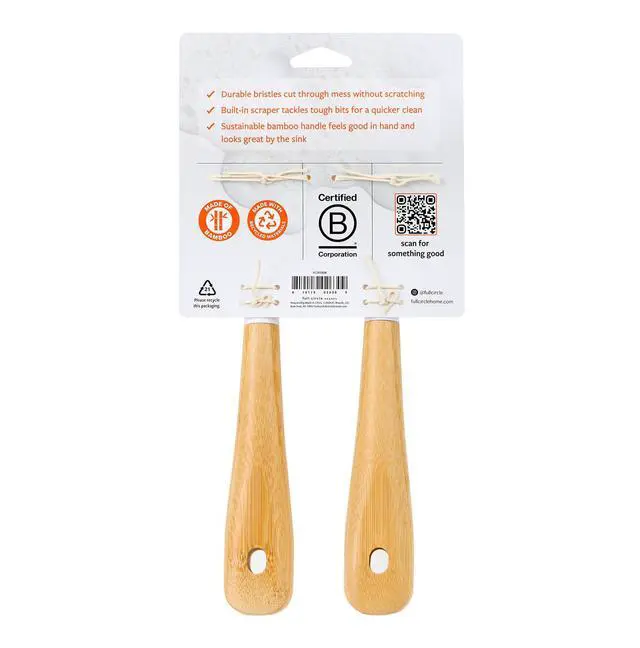 Alt view image 5 of 5 - Daily Dish Brush, Bamboo Handle Dish Brush for Kitchen
