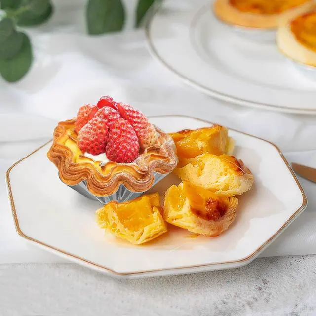 Alt view image 6 of 7 - 6 Pcs Stainless Steel Egg Tart Molds 2.40 Inch Mini Tart Molds for Baking Pies Cheesecakes Puddings and Desserts Smooth Kitchen Molds for Home Bakery and Restaurant Use