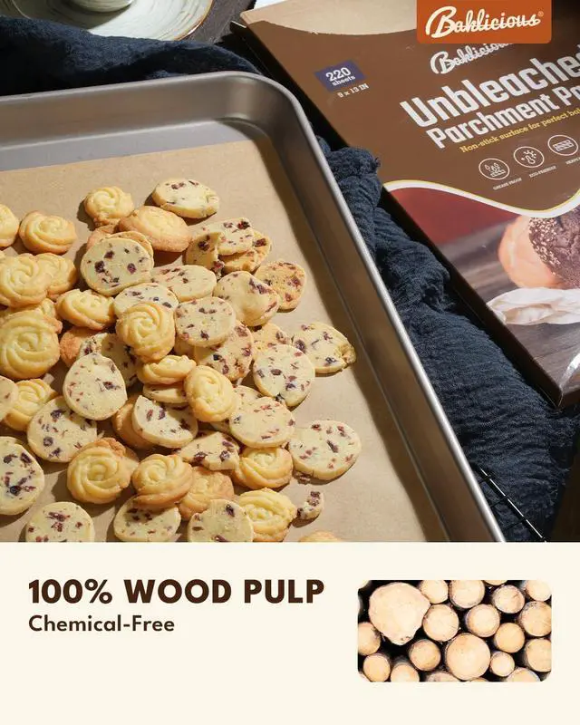 Alt view image 6 of 7 - 9x13inch 220pcs Unbleached Pre-cut Heavy Duty Parchment Baking Sheets