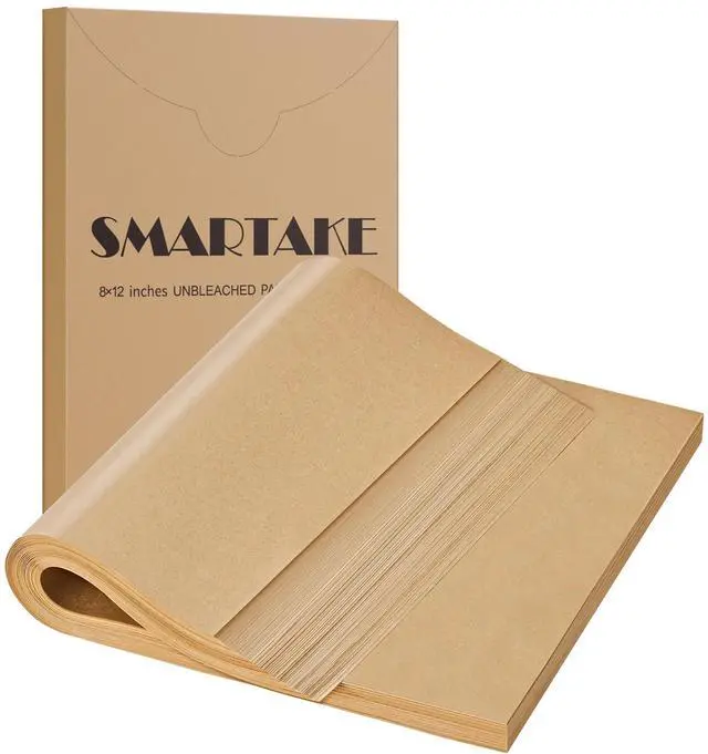 Main image of 200 Pcs Parchment Paper Baking Sheets, 8x12 Inches, Non-Stick