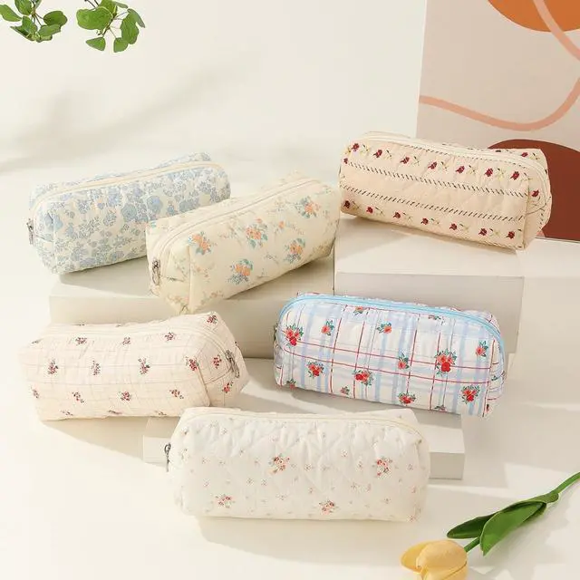 Alt view image 4 of 7 - Pencil Case Pen Case Office College School Storage Bag Pouch Holder Box Organizer Makeup Pouch Cosmetic Bag Aesthetic Cute Pencil Case for Girls Boys Kids (S)