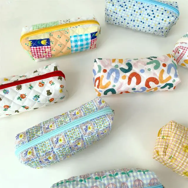 Alt view image 5 of 7 - Pencil Case Pen Case Office College School Storage Bag Pouch Holder Box Organizer Makeup Pouch Cosmetic Bag Aesthetic Cute Pencil Case for Girls Boys Kids (S)