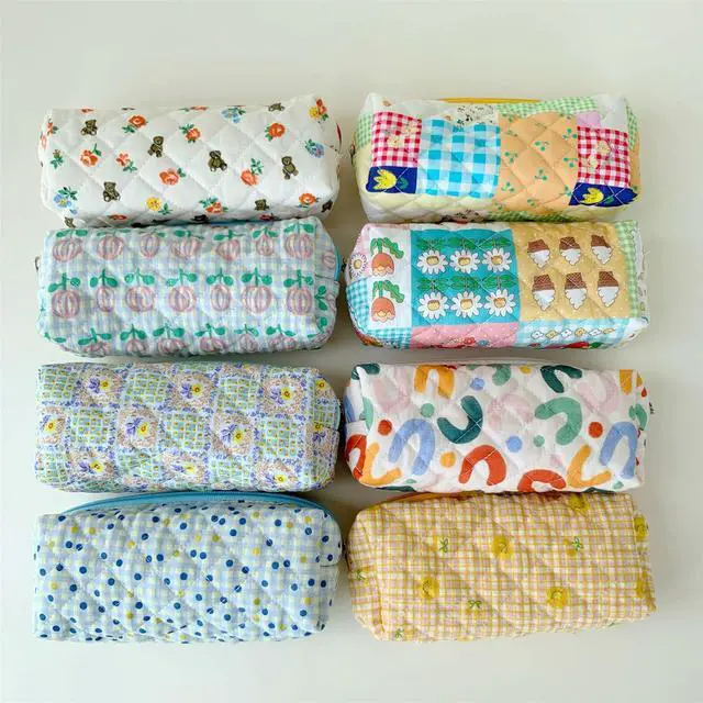 Alt view image 6 of 7 - Pencil Case Pen Case Office College School Storage Bag Pouch Holder Box Organizer Makeup Pouch Cosmetic Bag Aesthetic Cute Pencil Case for Girls Boys Kids (S)