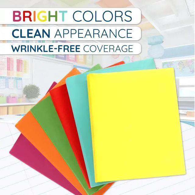 Alt view image 4 of 7 - 6 Stretchable Book Covers, Fabric, Assorted Colors