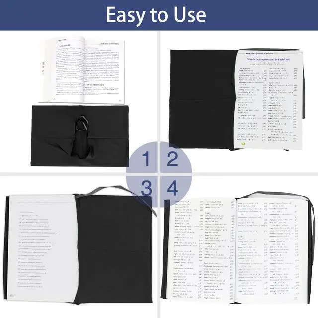 Alt view image 4 of 7 - Black Book Covers Jumbo, 7 Pack, 9x11 Inch Stretchable Book Sox