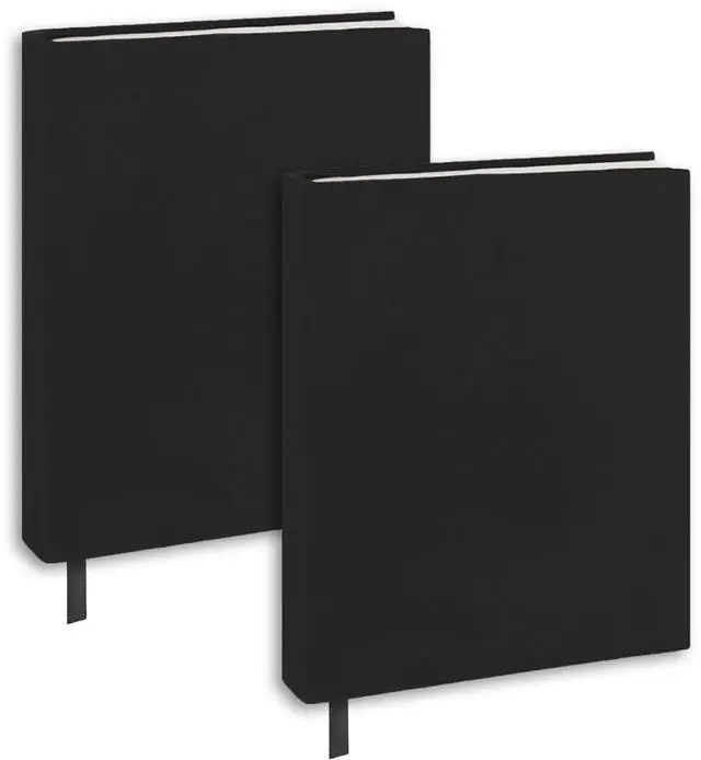 Main image of Black Book Covers, 2 Pack, 6"x9" Inch Stretchable Book Sox