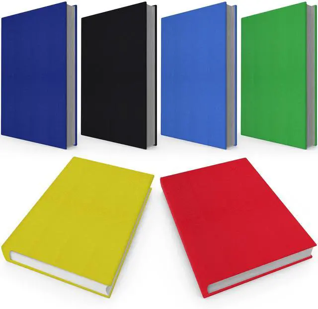 Main image of Stretchable, Easy Apply Book Covers 6 Pack Solid Colors. Jumbo Jackets Fit Most Hardcover Textbooks Up to 9 x 11. Adhesive-Free, Nylon Fabric Protectors. Washable and Reusable Student School Supply