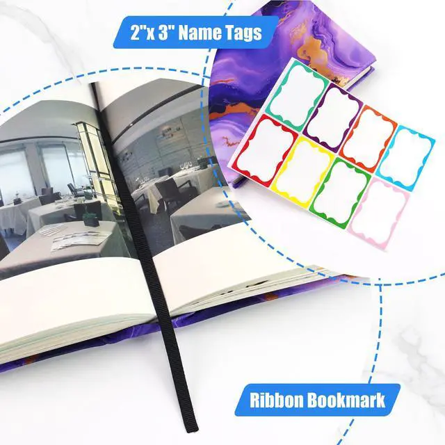 Alt view image 5 of 7 - 8 Pack Jumbo Book Covers, Stretchable Textbook Protector up to 9 x 11 in