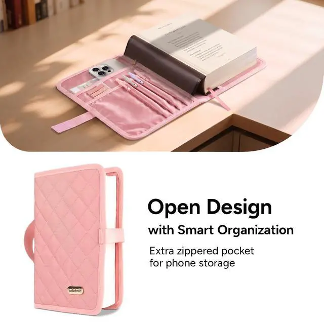 Alt view image 3 of 7 - Adjustable Bible Cover with 75 Bible Tabs - Bible Cover Case for Women