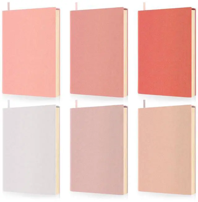 Main image of 6 Pack Stretchable Book Covers 9 x 11 Inch Jumbo Book Covers Washable Reusable Aesthetic Protector Fabric for Hardcover Textbooks School Supplies(Pink Gradient)
