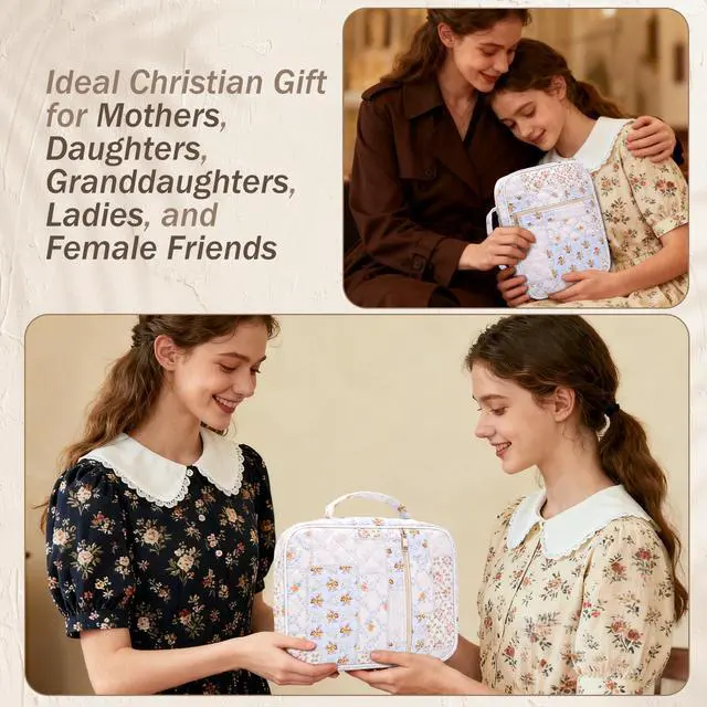 Alt view image 7 of 7 - Bible Cover Case for Women Bible Bag Journaling Kit w/Study Supplies