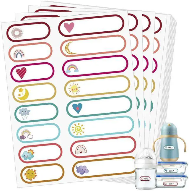 Main image of 480 Pcs Baby Bottle Labels for Daycare Essentials