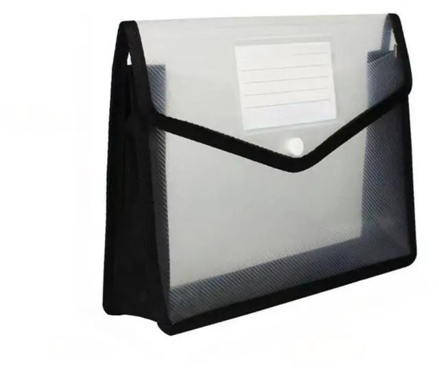 Main image of Plastic Expanding Folder, Waterproof Transparent, Snap Closure A4 Size