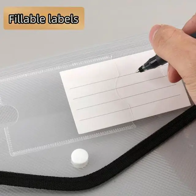 Alt view image 3 of 7 - Plastic Expanding Folder, Waterproof Transparent, Snap Closure A4 Size