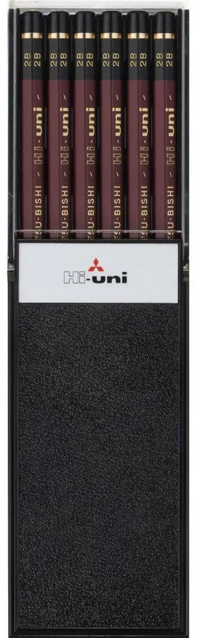 Main image of Uni Hi-Uni Wooden Pencil - 2B - Box of 12 (HU2B)