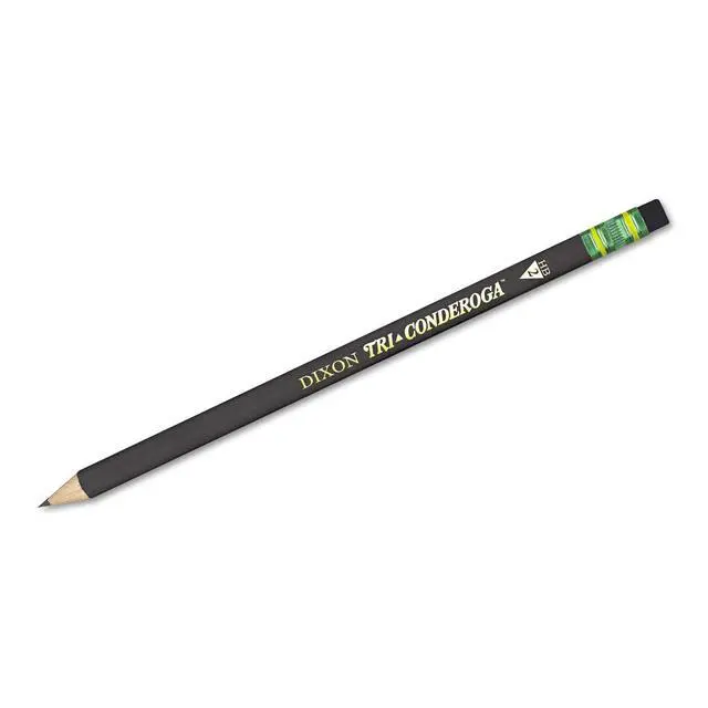 Alt view image 4 of 5 - Tri-Conderoga Wood-Cased Pencils with Sharpener, #2HB Soft