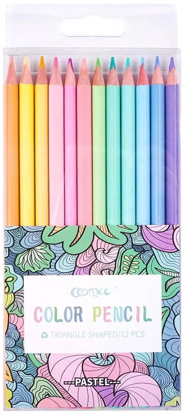 Main image of Pastel Macaron Colored Pencils, Back to School Supplies, 12 Count