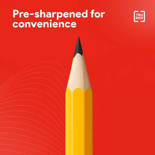 Alt view image 3 of 7 - Staples Wooden Pencils, #2 Lead, Pre-Sharpened, Yellow, 72 Pack