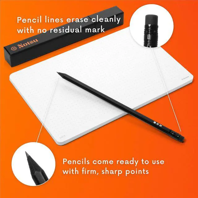 Alt view image 5 of 5 - 4pc Black Pencils #2 Set | All Black Wood Writing Pencils
