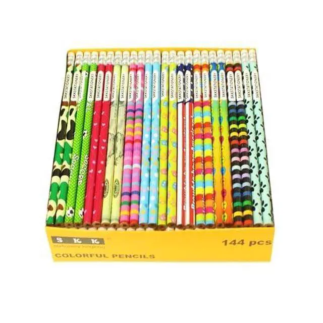 Alt view image 2 of 5 - Assorted Colorful Wooden Pencils, 144 Count