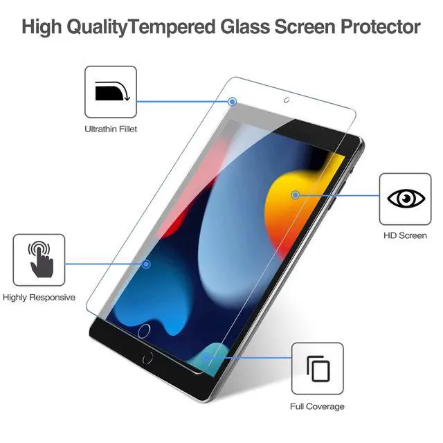 Alt view image 3 of 6 - 2 Pack Screen Protector for iPad 9th 8th 7th Generation 10.2 Inch