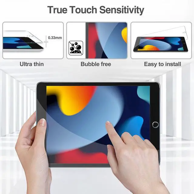 Alt view image 5 of 6 - 2 Pack Screen Protector for iPad 9th 8th 7th Generation 10.2 Inch