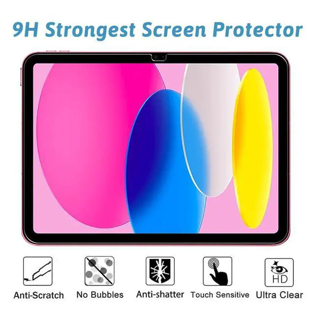 Alt view image 3 of 7 - 2-Pack Tempered Glass Screen Protector for iPad 11th Generation (iPad A16 11-inch 2025) / iPad 10th Gen (2022 10.9-inch) - Ultra HD Clear, Anti-Scratch, Bubble-Free Installation
