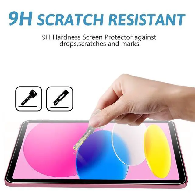 Alt view image 4 of 7 - 2-Pack Tempered Glass Screen Protector for iPad 11th Generation (iPad A16 11-inch 2025) / iPad 10th Gen (2022 10.9-inch) - Ultra HD Clear, Anti-Scratch, Bubble-Free Installation