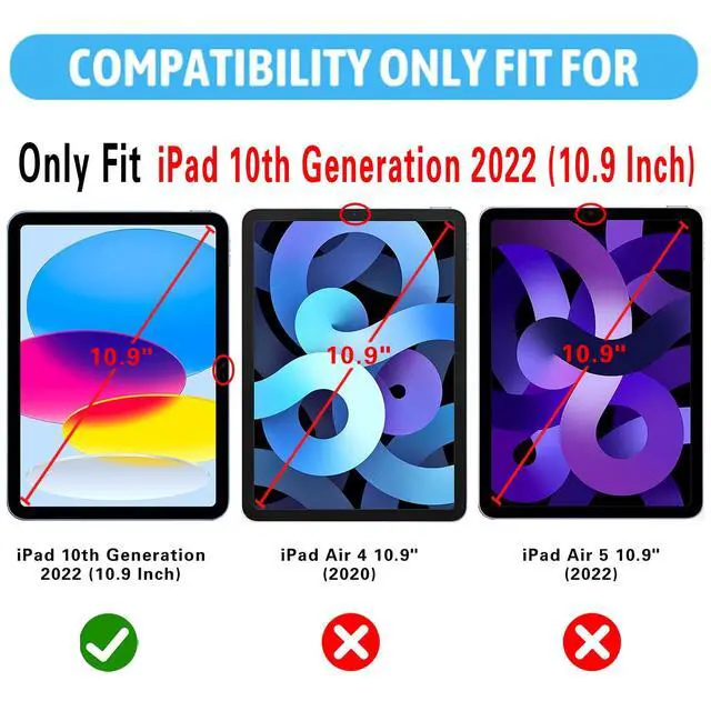 Alt view image 2 of 6 - 3 Pack Screen Protector for iPad A16 11th/ 10th Generation