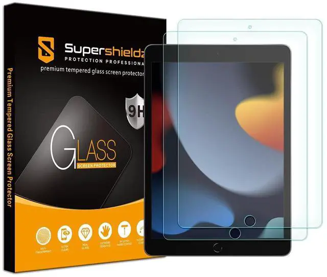 Main image of (2 Pack) Designed for iPad 10.2 inch (9th/8th/7th Generation, 2021/2020/2019) Screen Protector, (Tempered Glass) Anti Scratch, Bubble Free