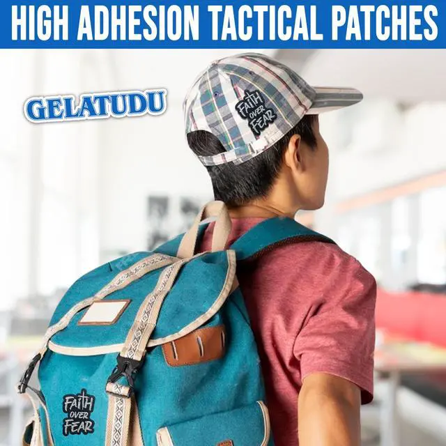 Alt view image 4 of 6 - Faith Over Fear Patch-3 Inches Iron On/Sew On Embroidered Applique Patch, Embroidery Patches for Clothes Backpacks Hats, Embroidered Patch, Funny Christian DIY Accessories