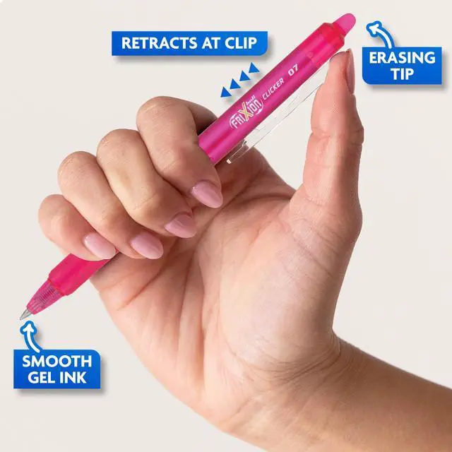Alt view image 4 of 7 - FriXion Clicker Erasable, Assorted Color Inks, 10-Pack Pouch