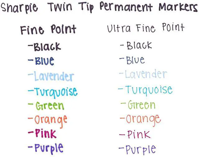 Alt view image 3 of 4 - 32174PP Twin Tip Permanent Markers Fine and Ultra Fine Assorted Colors 4 Count