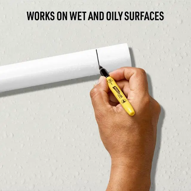Alt view image 2 of 7 - Marks A Lot UltraDuty Bullet Tip Permanent Markers, Water Resistant Ink, For Jobsites and Tough Environments, 12 Black Markers (29840)