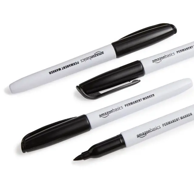 Alt view image 3 of 5 - Fine Tip Permanent Markers for Office, School, and Home Use, Assorted Colors, 24 Pack