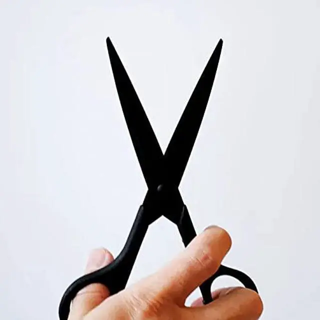 Alt view image 5 of 7 - Black Scissors All Purpose Sharp Japanese Stainless Steel Blade, Non-Sticking Fluorine Coating Blade for Adhesive Tape, Made in JAPAN